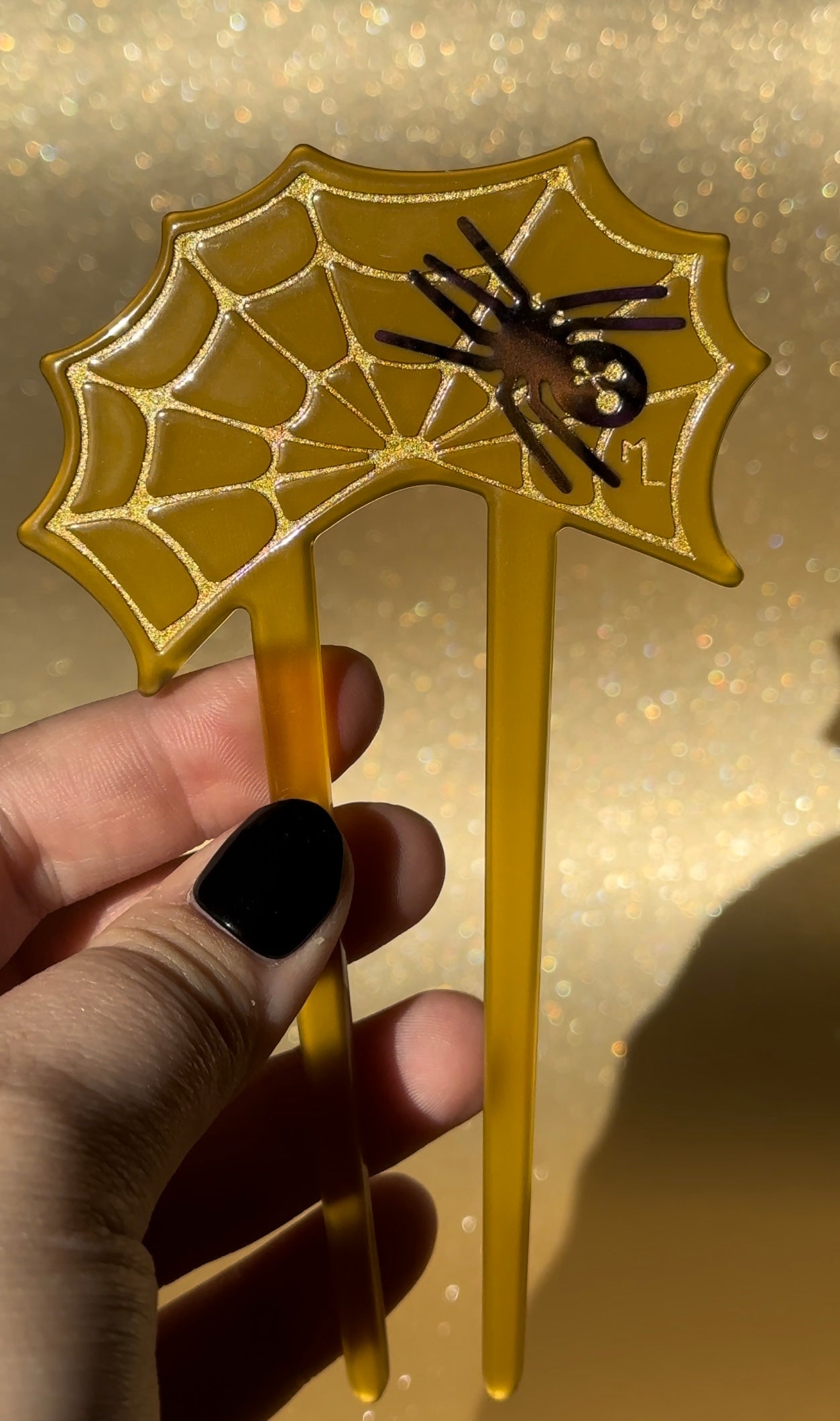 Spiderweb Hair Stick in Dawn