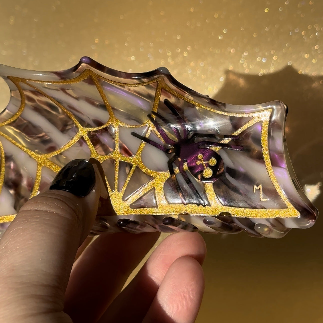 Spiderweb Hair Claw in Nebula