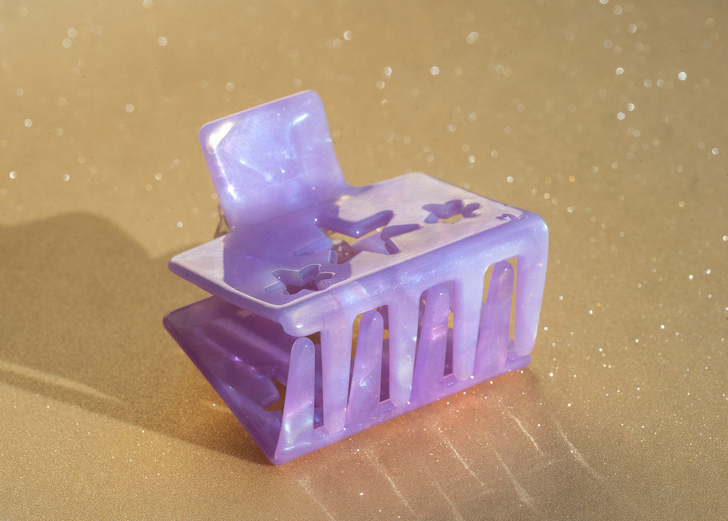 Small Constellation Hair Claw in Purple