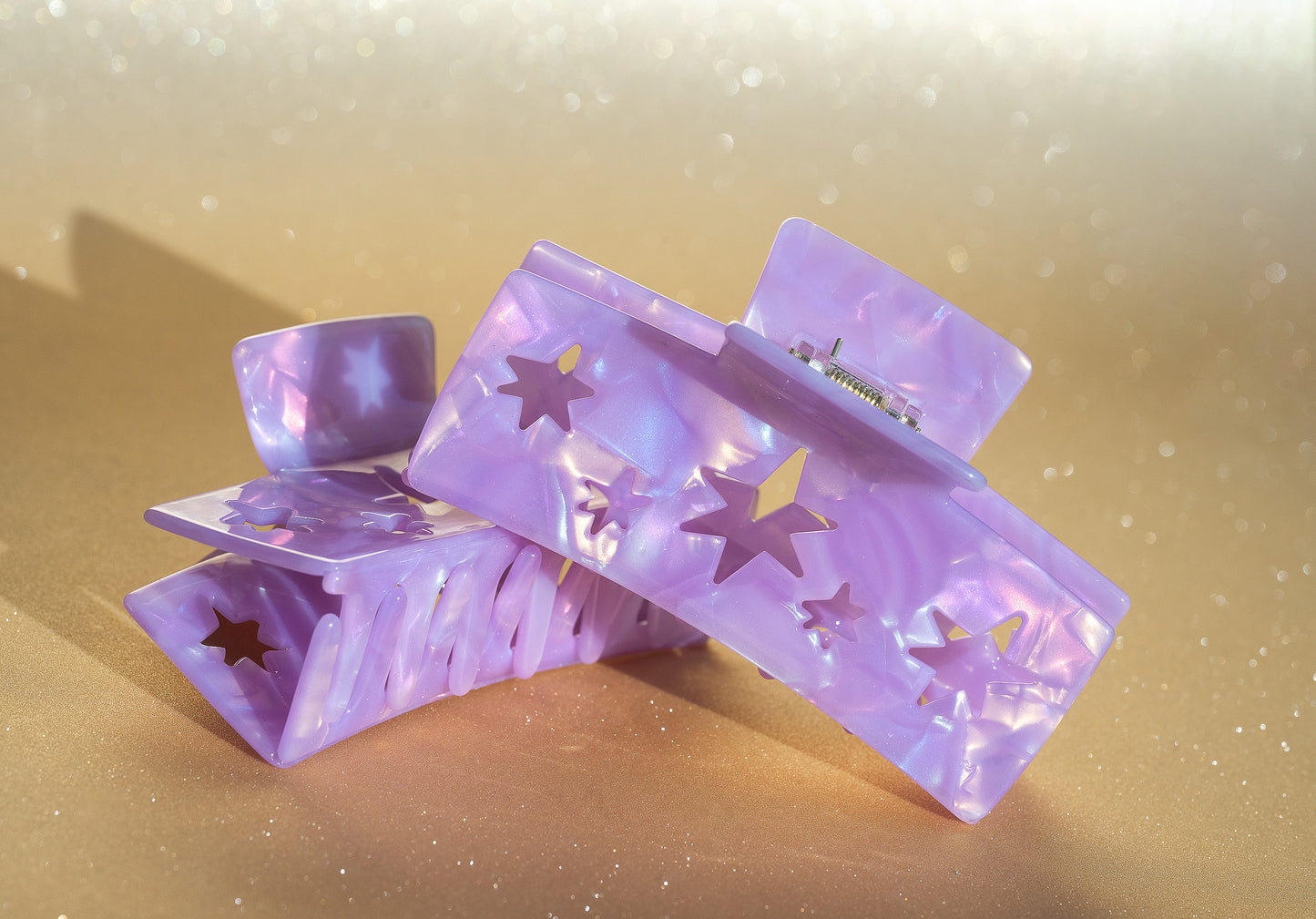 Large Constellation Hair Claw in Purple