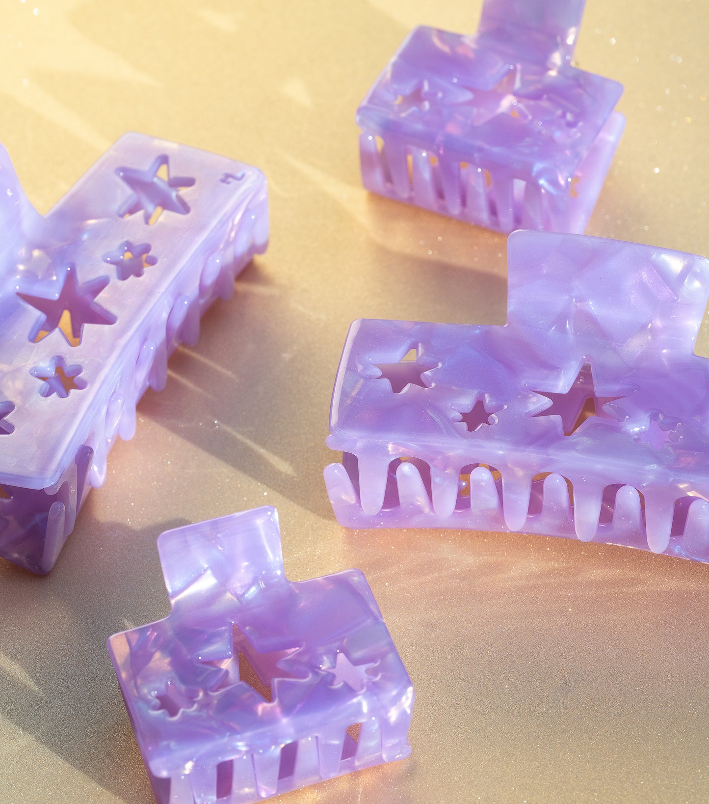 Small Constellation Hair Claw in Purple