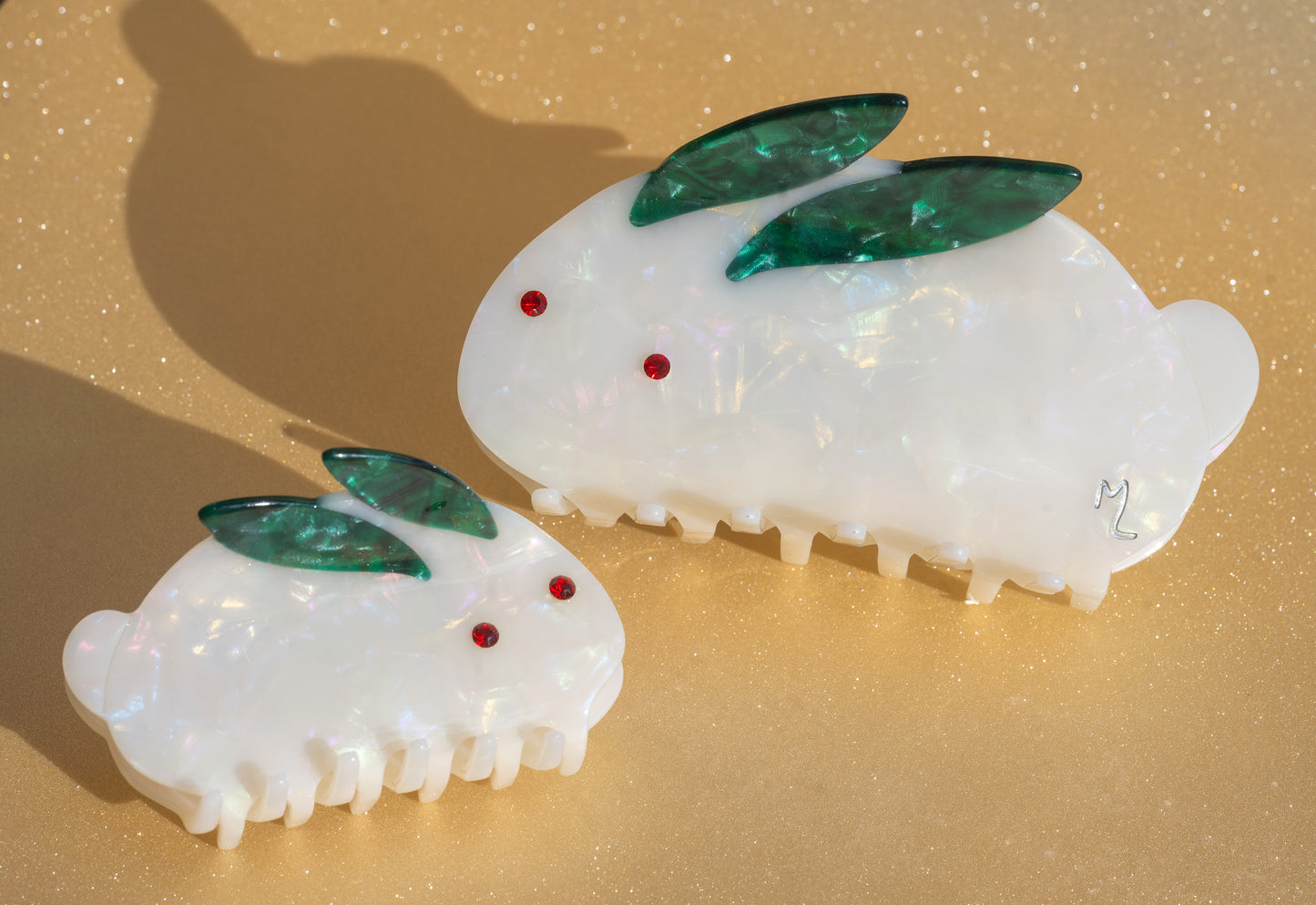 Small Yuki Usagi Japanese Snow Rabbit Hair Claw