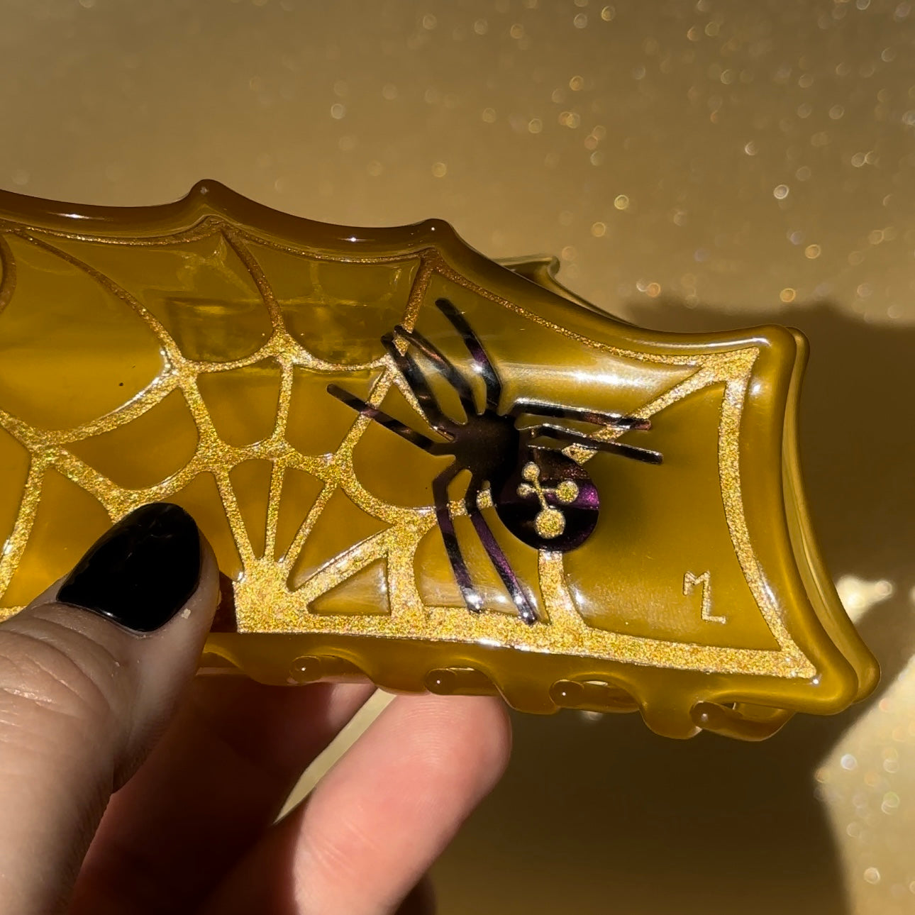 Spiderweb Hair Claw in Dawn